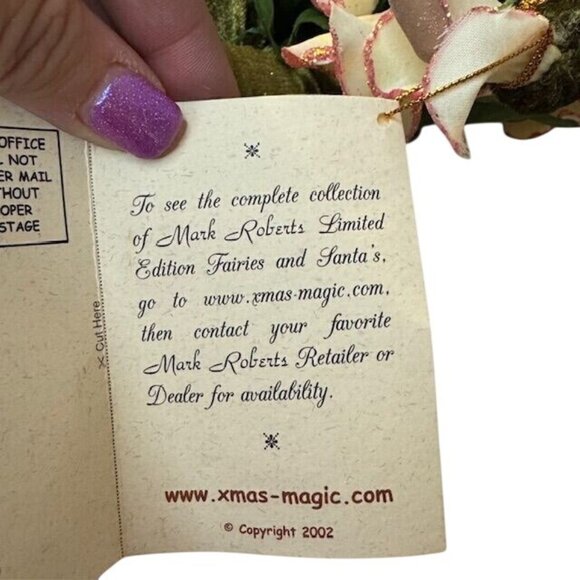 Mark Roberts 2002 Limited Edition Fairy Figurine With Glitter Flowers & Certific - Picture 6 of 15
